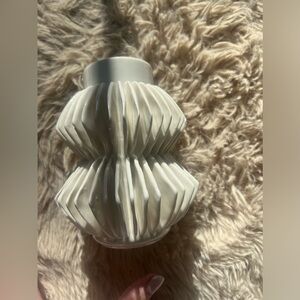 Gorgeous CB2 Porcelain Vase size is 4.75" diameter by 5.75" height